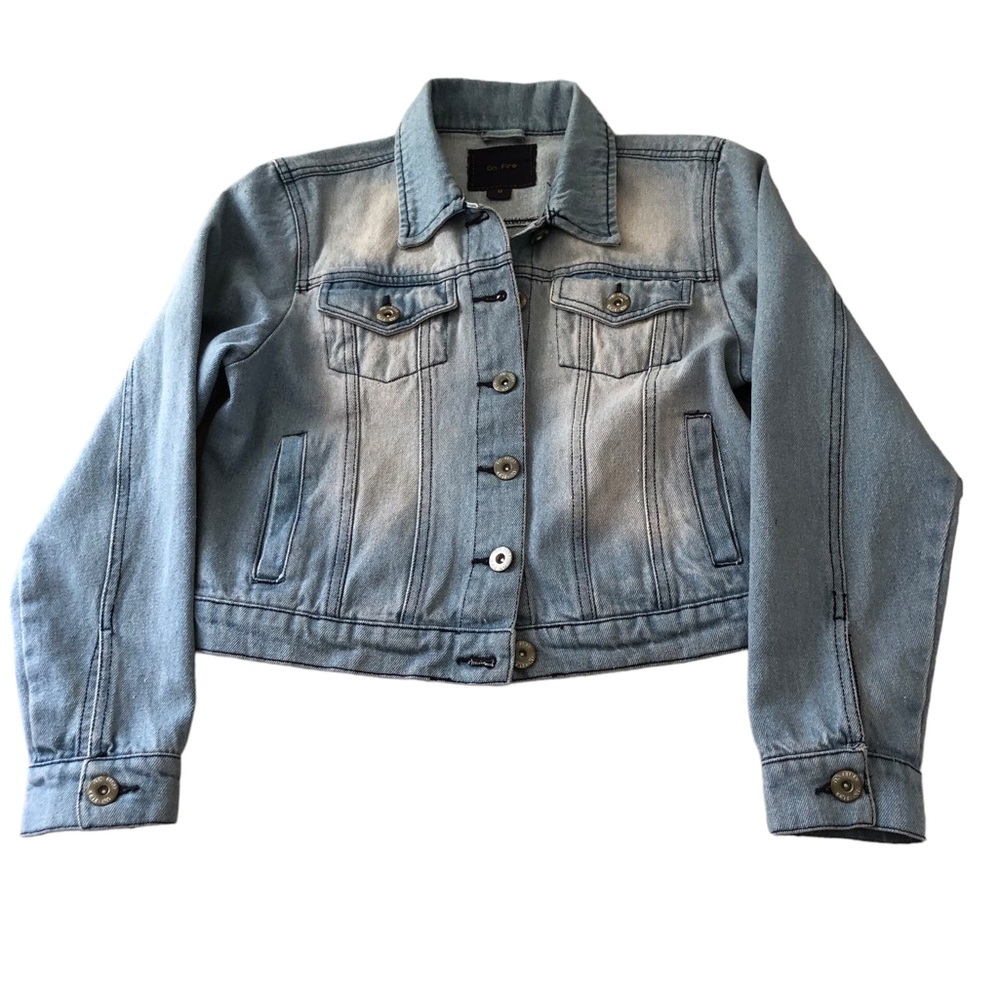 Y2K Cropped Denim Jacket